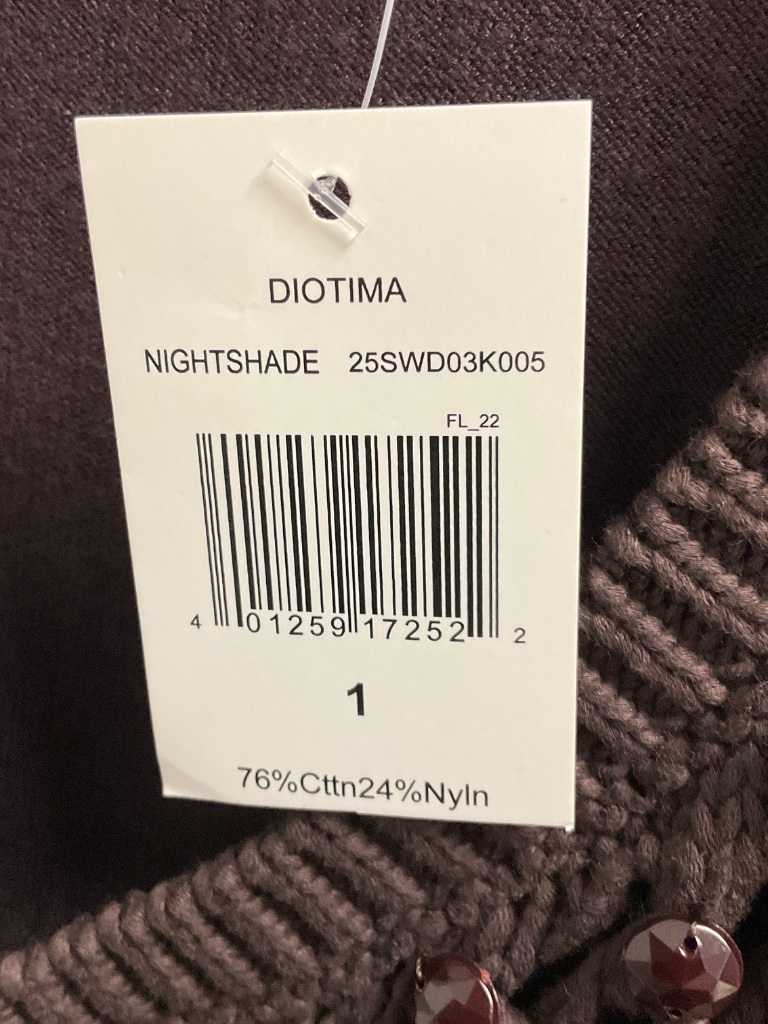 Diotima Brown Nightshade Emin Embellished Midi Dress — image 6 of 8